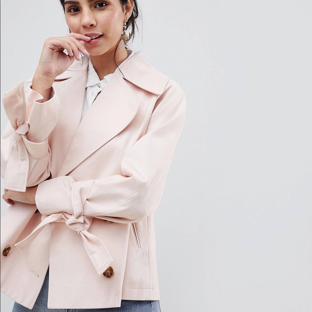 ASOS blush short trench